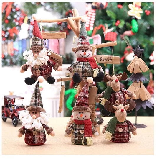 Big Santa Claus Snowman Doll Children Ornaments