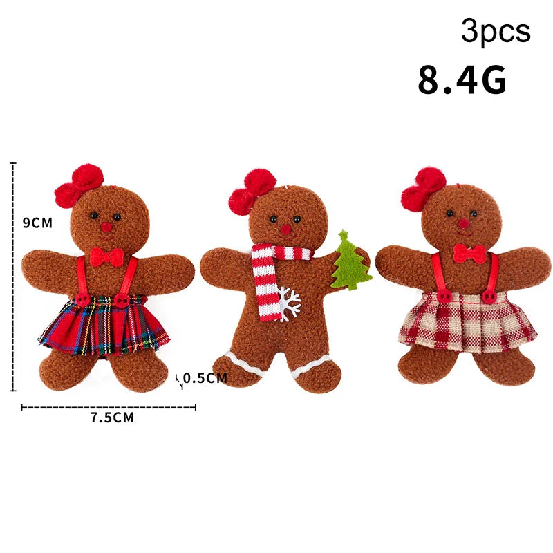 3PCS/Set Christmas Decoration Man
